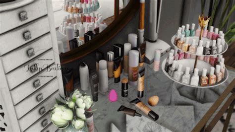 Makeup Clutter Sims 4 Sims 4 Clutter Sims 4 Cc Furniture