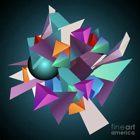 3d Geometric Digital Art By Amir Faysal Fine Art America