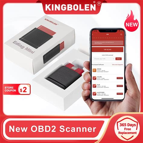 KINGBOLEN EDIAG MINI OBD2 Scanner All System Code Reader Bluetooth For