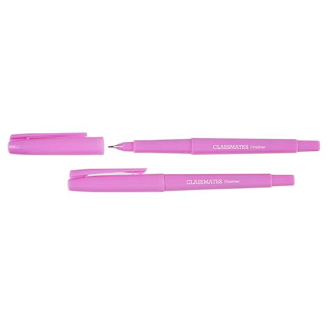 G1319181 Classmates Fineliner Pen Pink Pack Of 10 Gls Educational Supplies