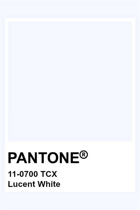 Pantone Lucent White Pantone Color Pantone Palette Pantone Colour