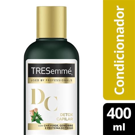 Kit Shampoo Tresemmé Detox Capilar 400ml Condicionador Tresemmé Detox