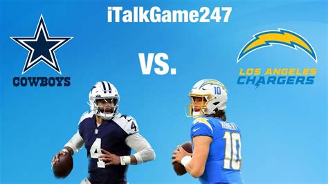 Dallas Cowboys Face Off With The La Chargers On Monday Night Football