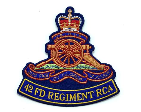 42 Field Regiment Machine Embroidered Badge Highlandgunnerca