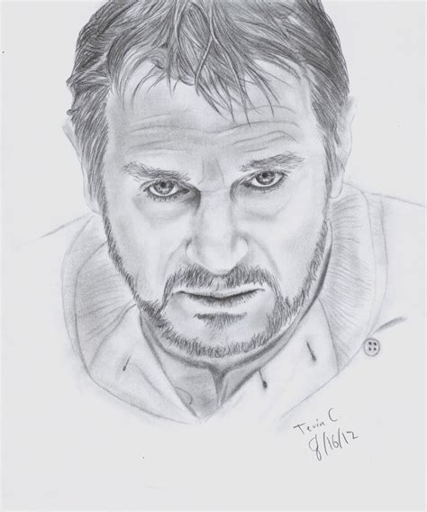 Liam Neeson Drawings Liam Neeson Drawing Youtube William John