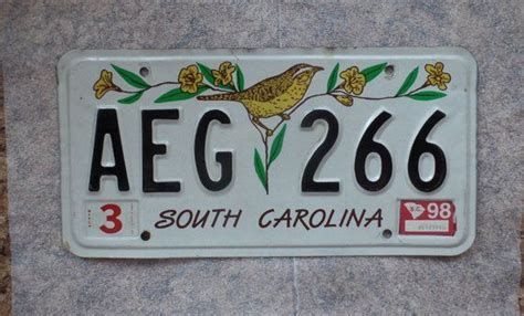 Vintage South Carolina License Plate | Etsy | License plate, South