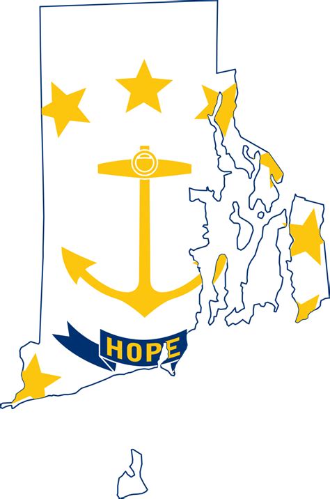 Flag Map Of Rhode Island Rhode Island Flag Islands Flag
