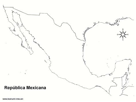 Mapa De Mexico Sin Division Politica Mapa Republica Mexicana Sin Images