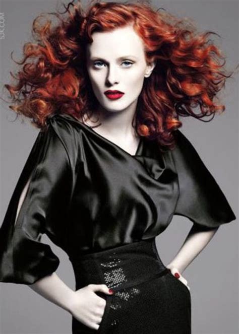 Pin By Colin Moxey Hairdressing On Stunning Reds Karen Elson Redhead