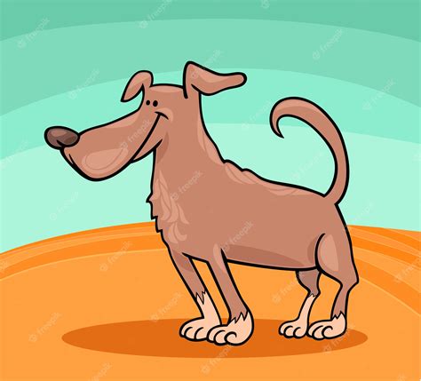 Premium Vector Cute Dog Cartoon Illustration