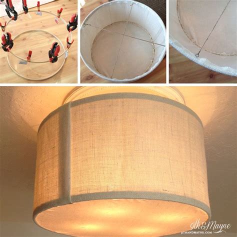 Diy cloth light cover don,t be surprised! DIY Drum Shade tutorial...amazing idea for transforming a ...