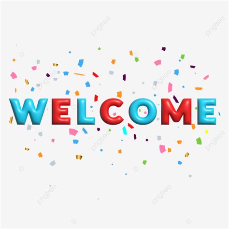 Welcome Colorful Lettering Greetings Vector Welcome Greetings