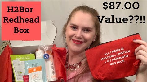 How To Be A Redhead Box July 2019 H2bar Unboxing A 8700 Value