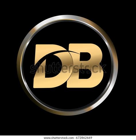 Db Initial Letter Logo Inside Circle Vector De Stock Libre De