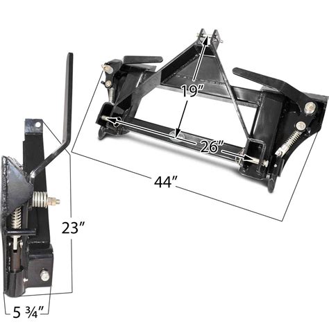 Titan Attachments Adapter 3 Point To Universal Quick Tach Skid Steer