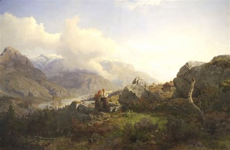 Hans Fredrik Gude 1825 1903 Pintor Norueguês19 Vakre Malerier