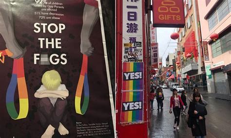 In an interview with the the sunday times. Horrific homophobic anti-gay marriage posters in Melbourne ...