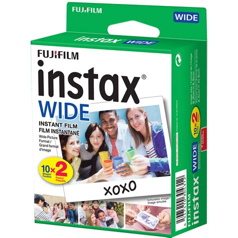 FUJIFILM INSTAX Wide Instant Film 20 Exposures 16468498 B H