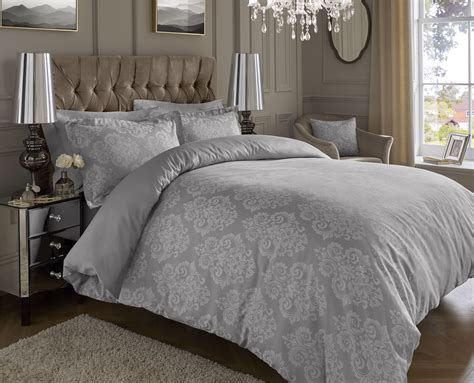 Luxury 600tc Thread Count Jacquard Cotton Quilt Duvet Cover Pillow