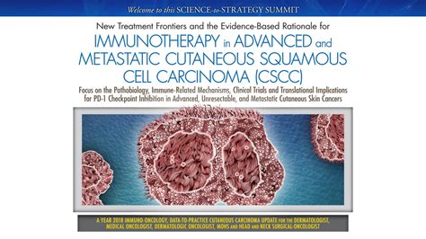 Immunotherapy In Advanced And Metastatic Cutaneous Squamous Cell