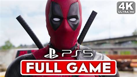 Deadpool Ps5 Gameplay Walkthrough Part 1 Full Game 4k Ultra Hd