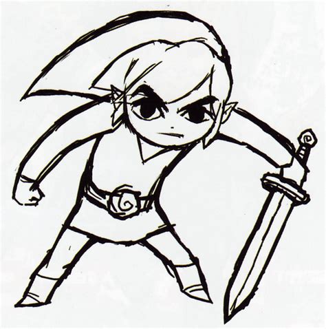 Legend Of Zelda Wind Waker Link Drawing Clip Art Library 56448 Hot