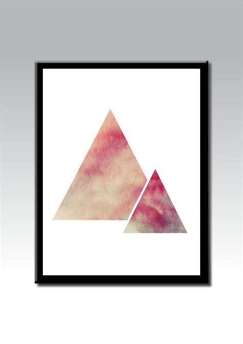 Triangle Print Printable Abstract Art By Printablesbyvonde On Etsy