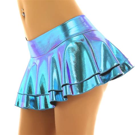 Sexy Latex Skirt Women Pole Dancing Club Wear Short Skirts 9 Colors Patent Leather Micro Mini