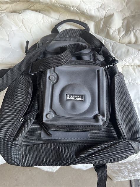Complete Nintendo Gamecube Bdanda Backpack Travel Bag Case For Games And