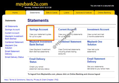 Easy access to account details and transaction history for mfca individual/joint account holders with maybank2u access. CARA PRINT PENYATA / STATEMENT BANK DARI MAYBANK2U ...