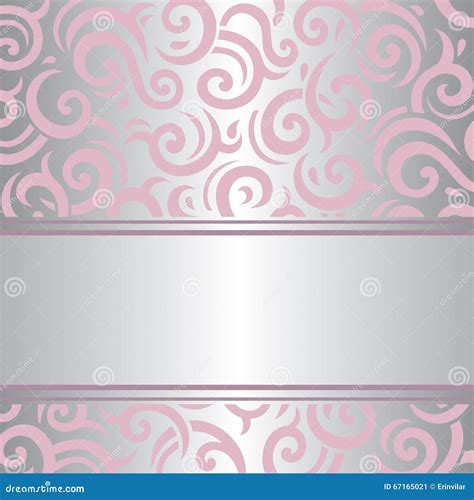 Pink And Silver Abstract Background Design Template Or Wallpaper