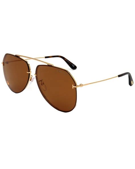 Tom Ford Ft0795 H 63mm Sunglasses In Metallic For Men Lyst