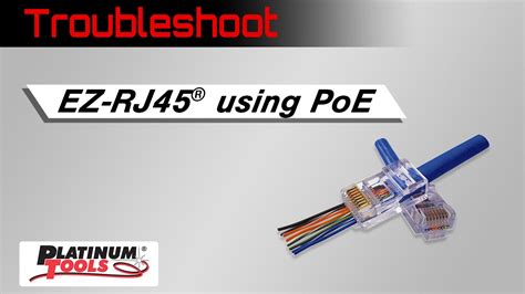 Power over ethernet (poe) connector pinout 8 pin rj45 (8p8c) female connector at the hub. EZ-RJ45® using PoE - YouTube