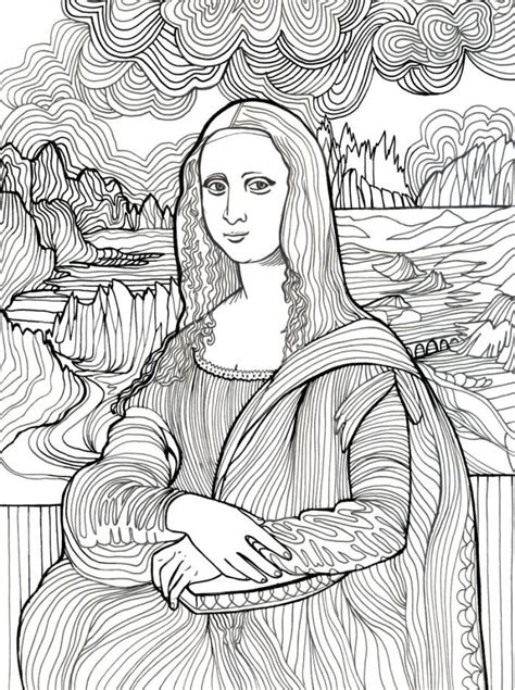 38 Best Ideas For Coloring Mona Lisa Coloring Page Pdf