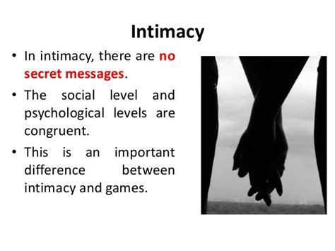Intimacy Transactional Analysis