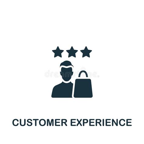 Customer Experience Icon Monochrome Simple Sign From Business Concept