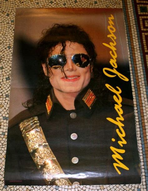 Vintage Michael Jackson Poster Unframed Original By Hallmex Posters