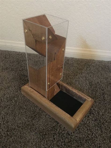 Constantly losing dice of your table? Stained Modern Dice Tower | Etsy | Dice tower, Wooden truck, Woodworking plans free