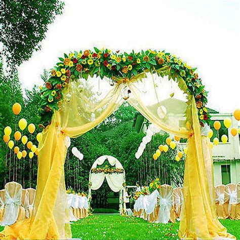 Decorative Metal Wedding Arch White 55wx90h Efavormart
