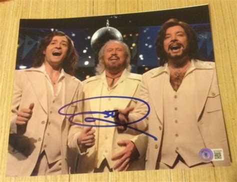 Barry Gibb Signed Snl X Photo Barry Gibb Talk Show Bee Gees Beckett Bas Ebay