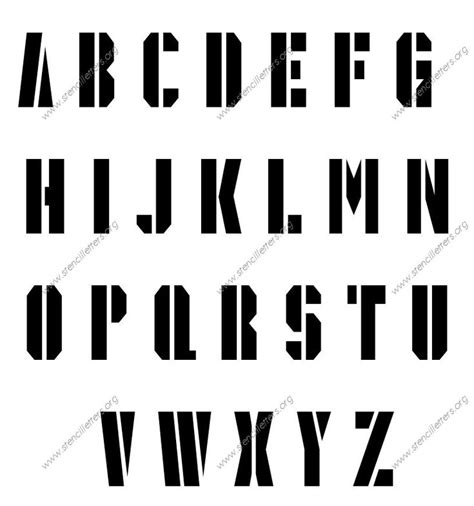 Alphabet Letter Stencils Uppercase And Lowercase 14 12 Inch Size