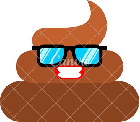 Cool Poop In Sunglasses Vector Illustration 素材 Canva可画