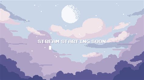 Purple Clouds Animated Twitch Screens Stream Starting Soon Etsy