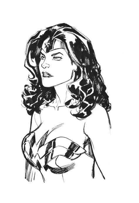Wonder Woman Head Sketch By Stephaneroux On Deviantart