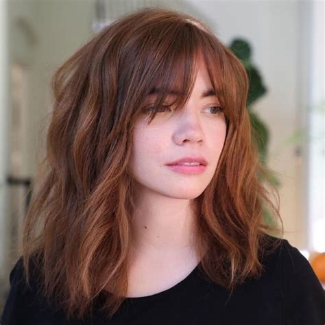 40 Wispy Bangs To Completely Revamp Any Hairstyle In 2022 Hairstyle Auburn Hair Hair Color