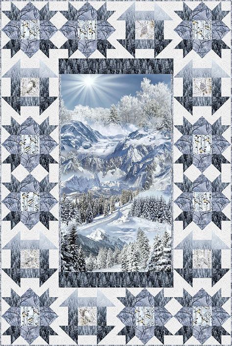 Free Equilter Pattern Snowscape Mountian From Equilter