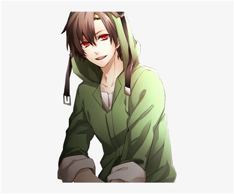 Anime Boy Green Hoodie Png Image Transparent Png Free