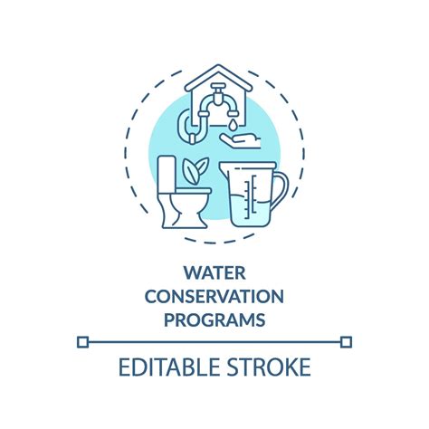 Water Conservation Programs Concept Icon 2310429 Vector Art At Vecteezy