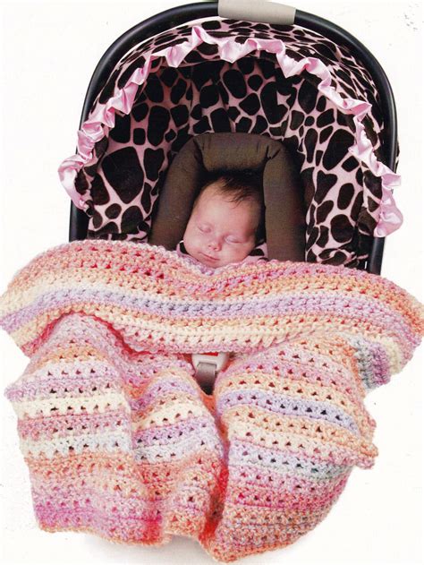 Fireside Favorites Baby Car Seat Blankets To Crochet 4 Crochet
