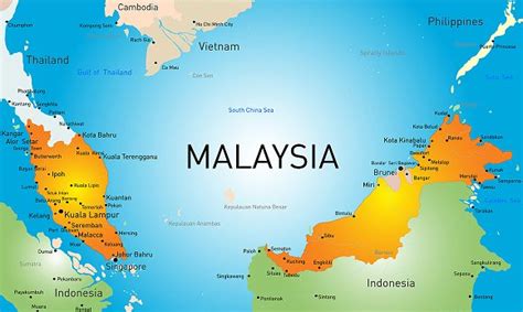 Vector Map Of Malaysia Country Illustrations On Creative Market